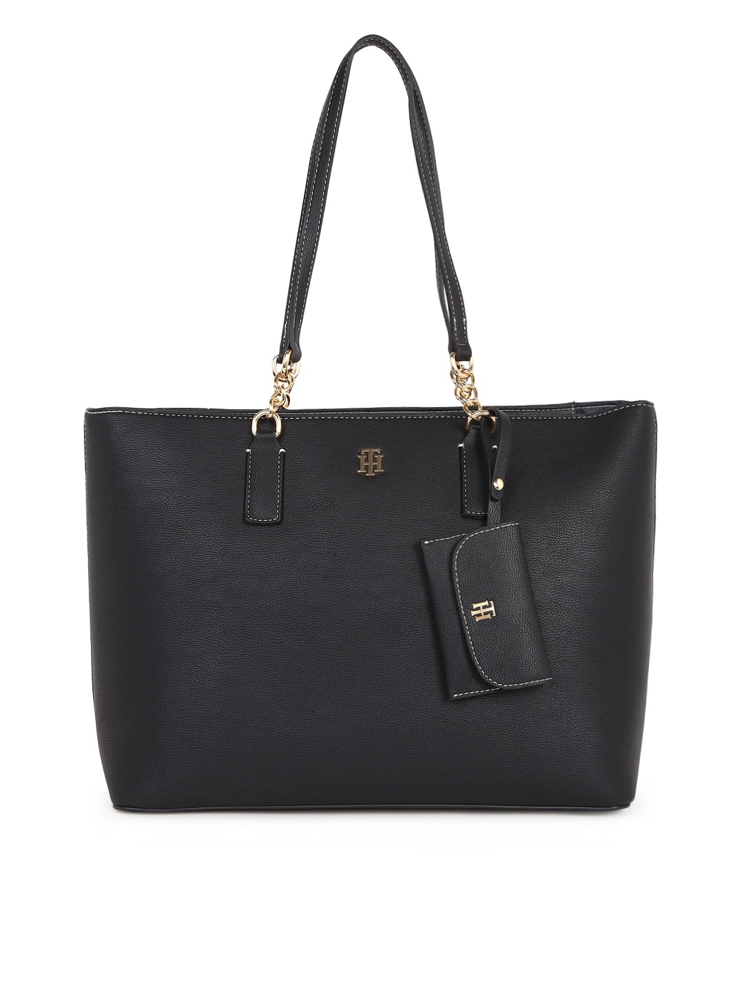 

Tommy Hilfiger PU Structured Handheld Bag, Black
