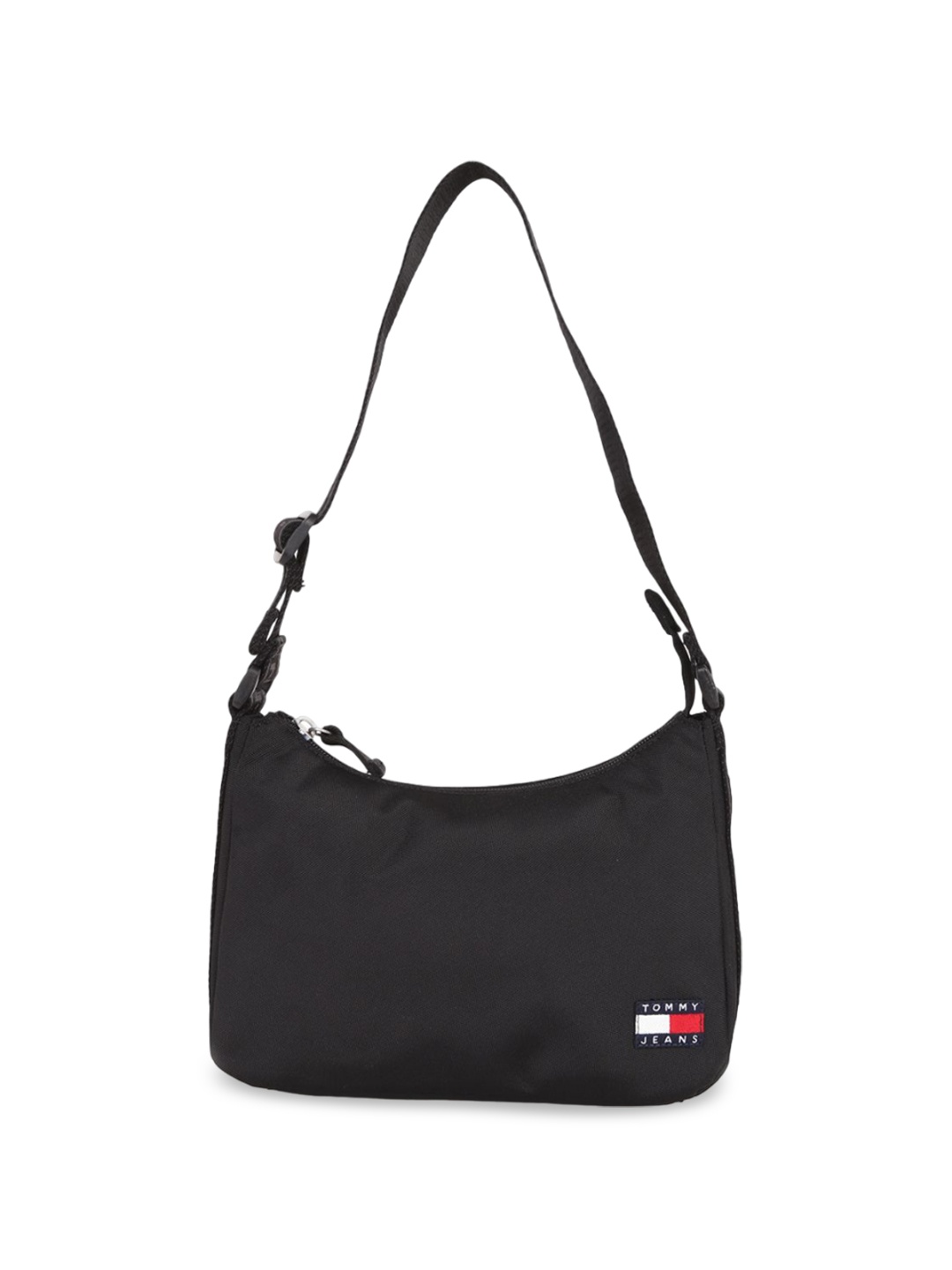 

Tommy Hilfiger Solid Structured Shoulder Bag, Black