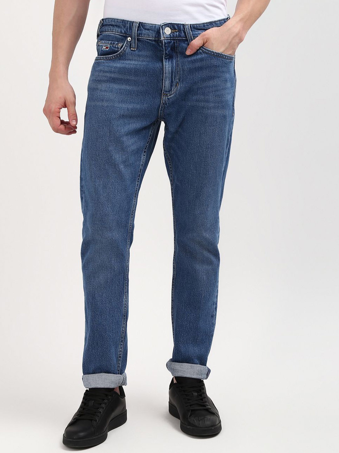 

Tommy Hilfiger Men Slim Fit Stretchable Jeans, Blue