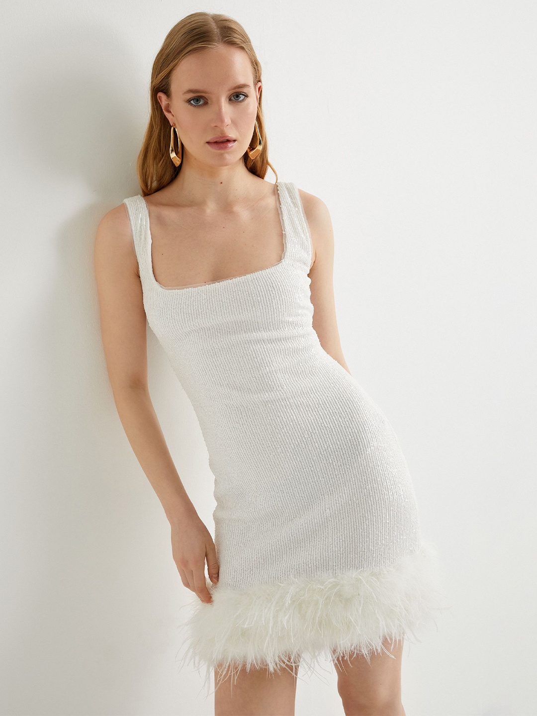 

Koton Bodycon Dress, Off white