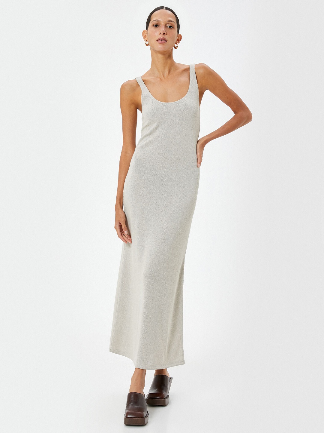 

Koton Solid Maxi Dress, Beige
