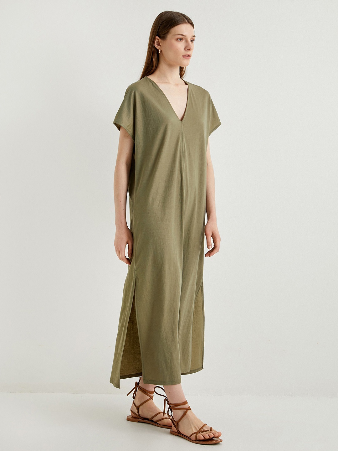 

Koton A-Line Maxi Dress, Green