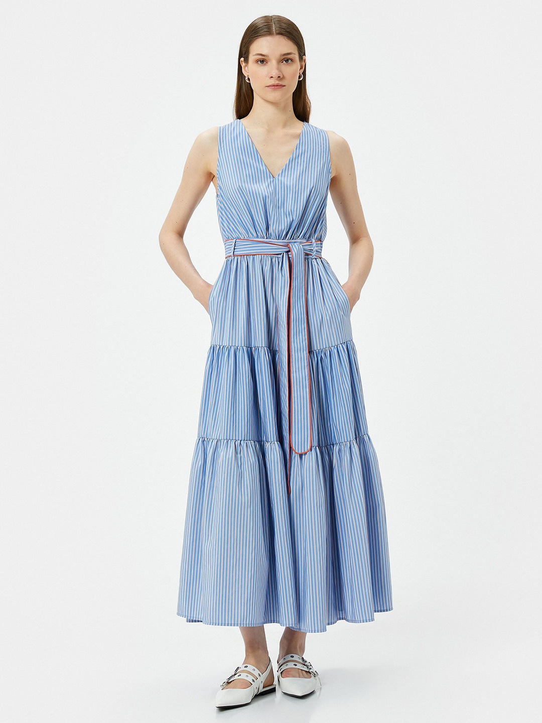 

Koton Women Maxi Midi Dress, Blue