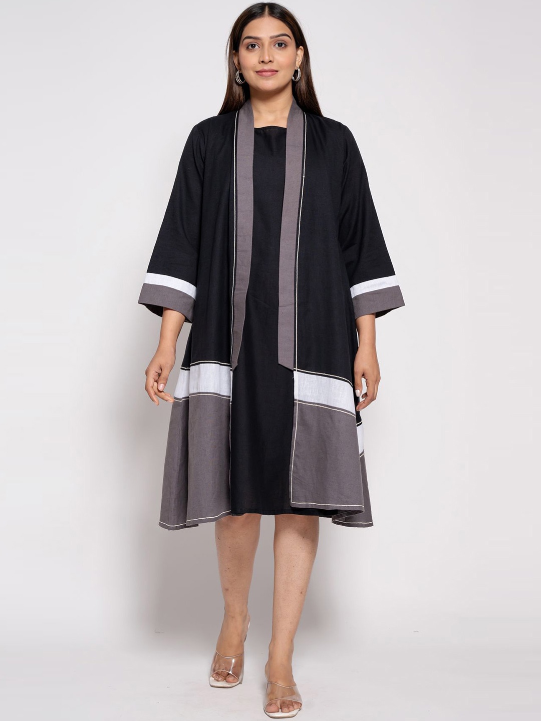 

AFFAIRE'S BY LEVELL5 A-Line Dress With Shrug, Black