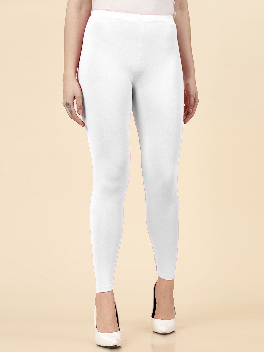 

Stylum Mid-Rise Ankle-Length Leggings, White
