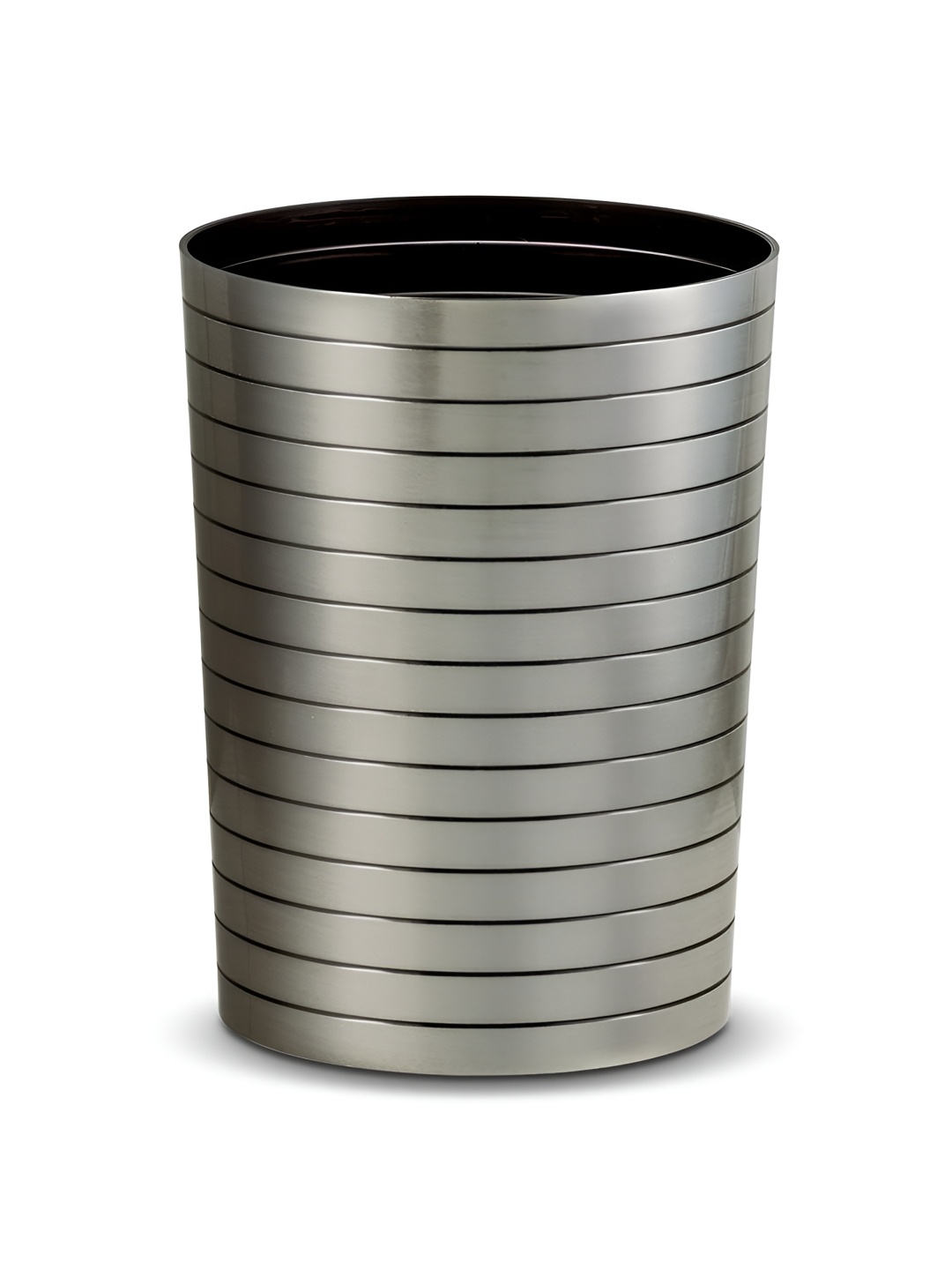 

Freelance Silver-Toned Textured Glossy Dustbin