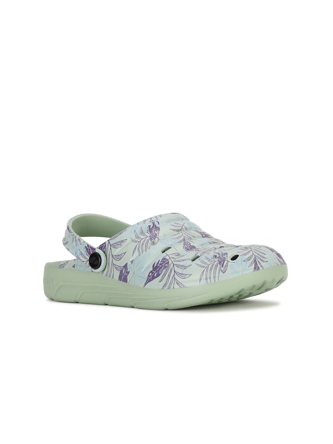 

Floatz Women Printed Slip-On Clogs, Green