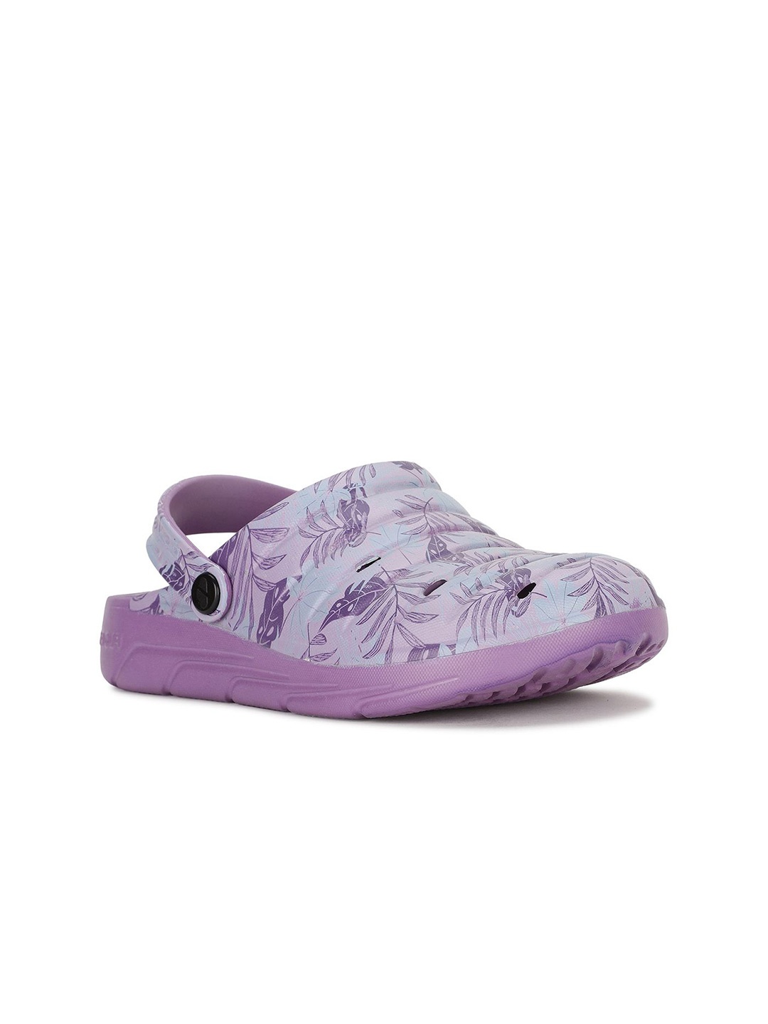 

Floatz Women Printed Slip-On Clogs, Purple