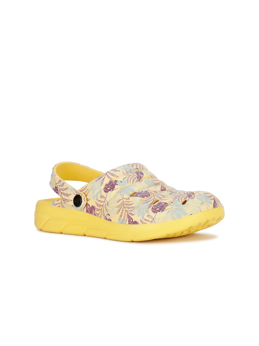 

Floatz Women Printed Slip-On Clogs, Yellow