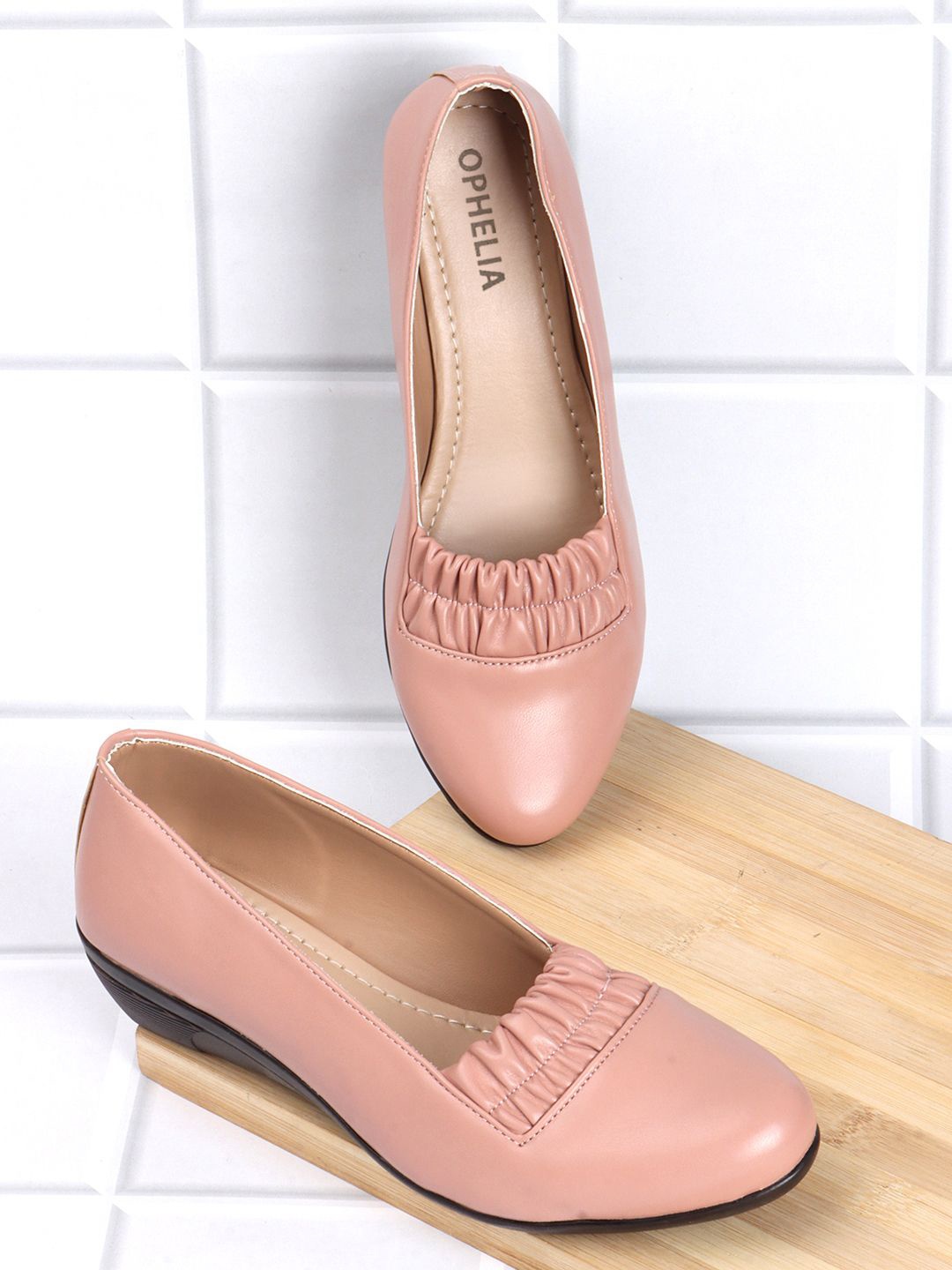 

OPHELIA Women Ballerinas Flats, Peach