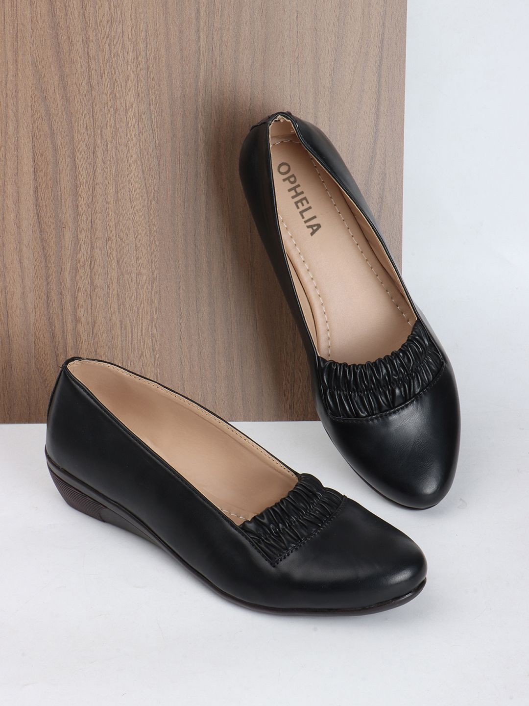 

OPHELIA Women Ballerinas Flats, Black