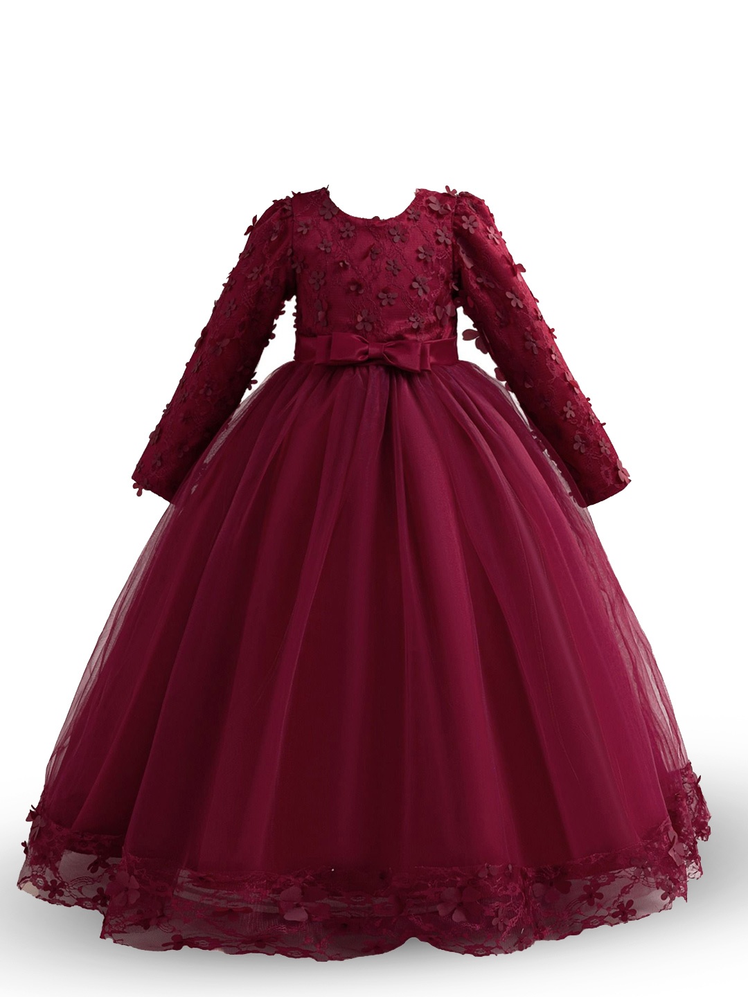 

StyleCast x Revolte Girls Applique Maxi Dress, Maroon