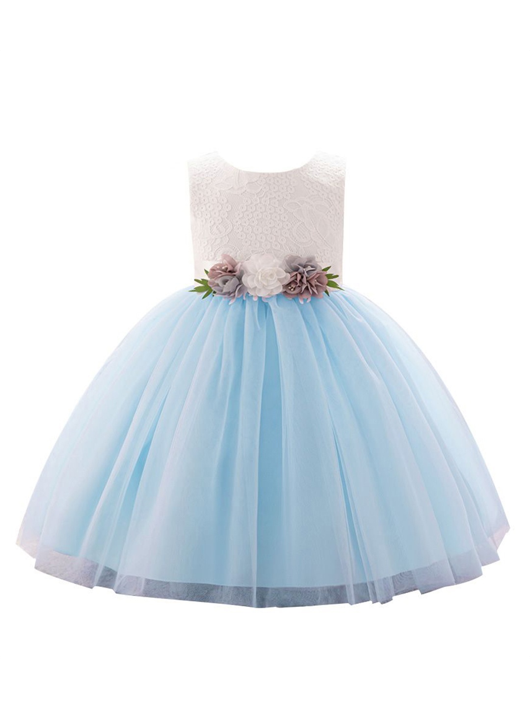 

StyleCast x Revolte Applique Balloon Dress, Blue