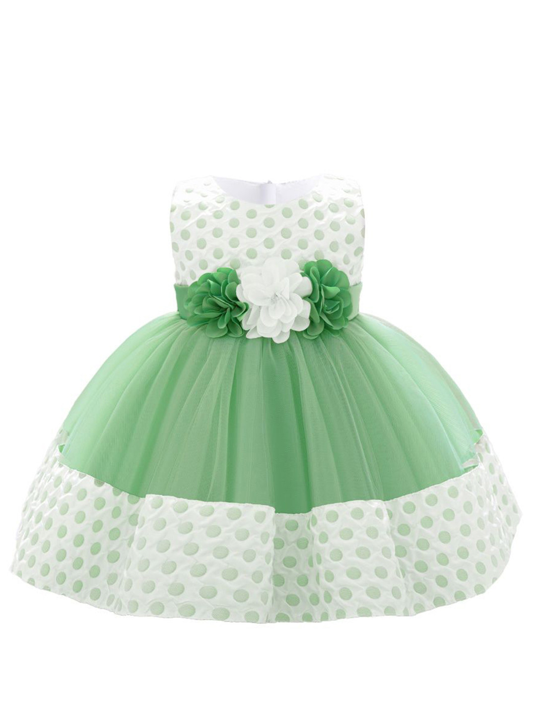 

StyleCast x Revolte Applique Balloon Dress, Green