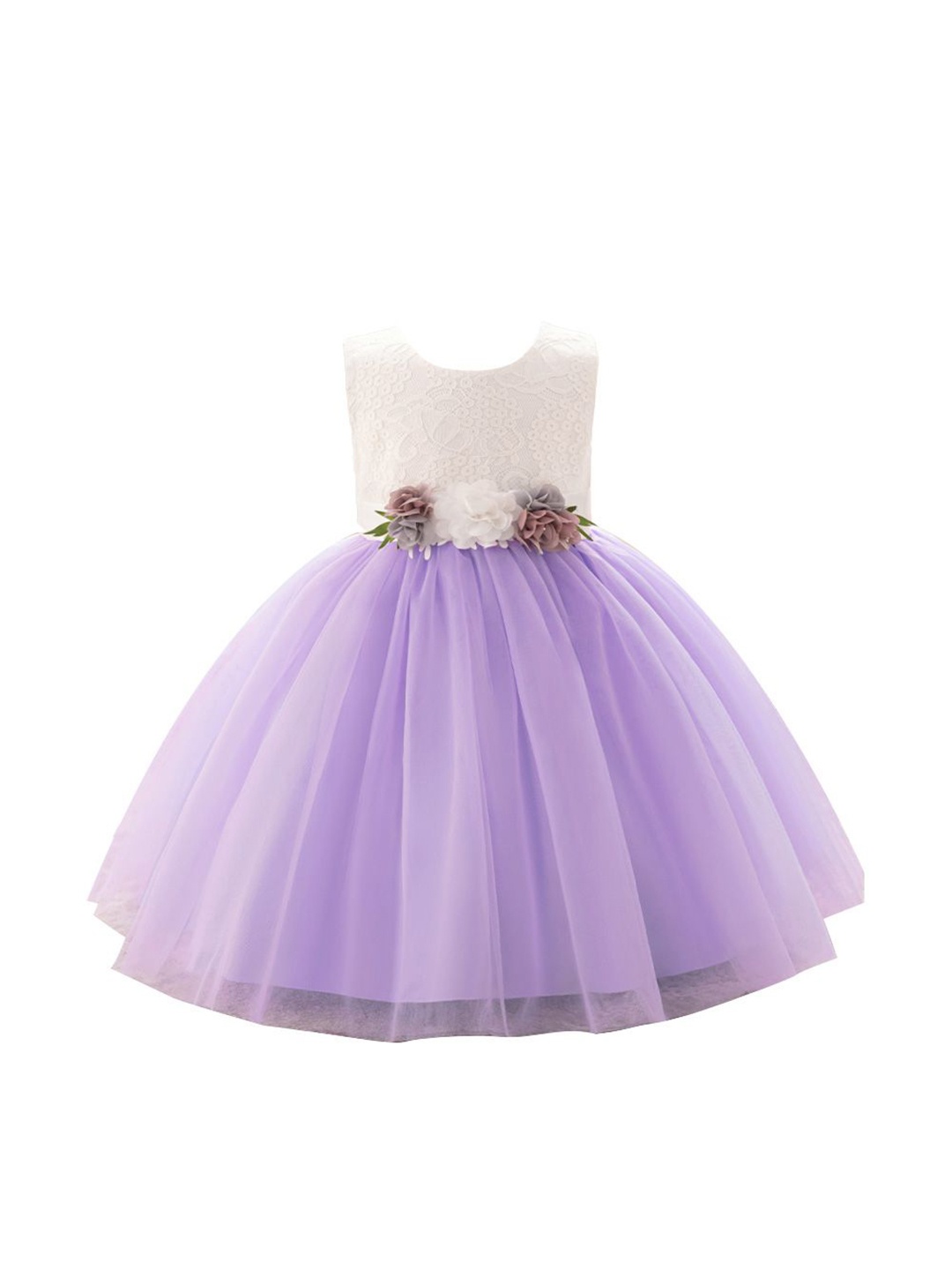 

StyleCast x Revolte Embellished Applique Fit & Flare Dress, Purple