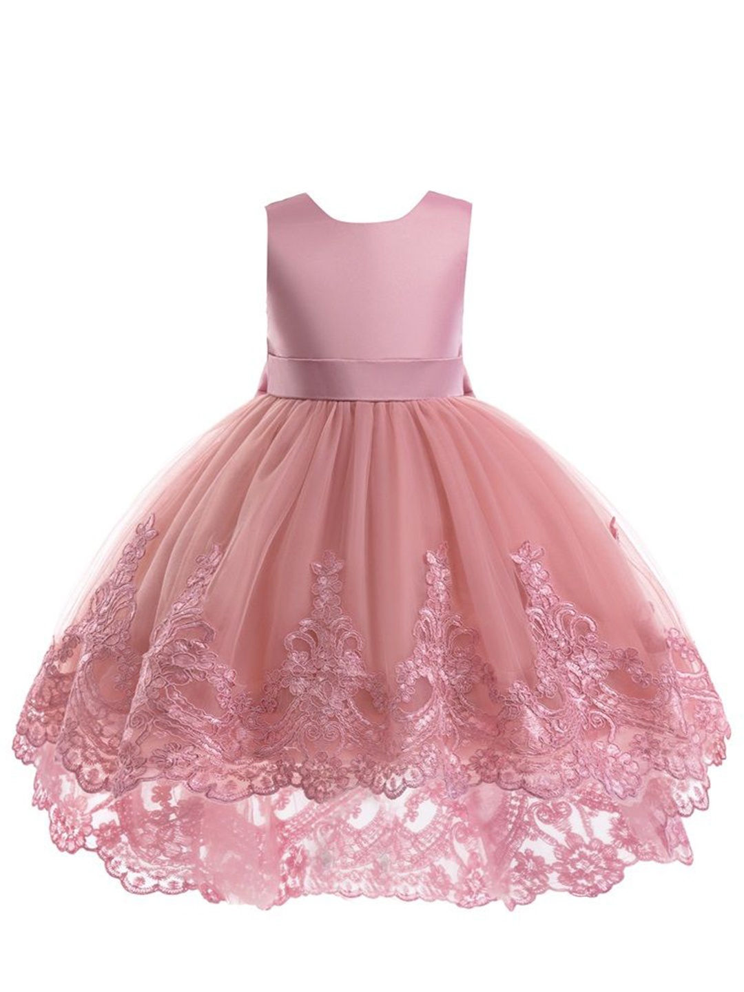 

StyleCast x Revolte Applique Fit & Flare Maxi Dress, Pink