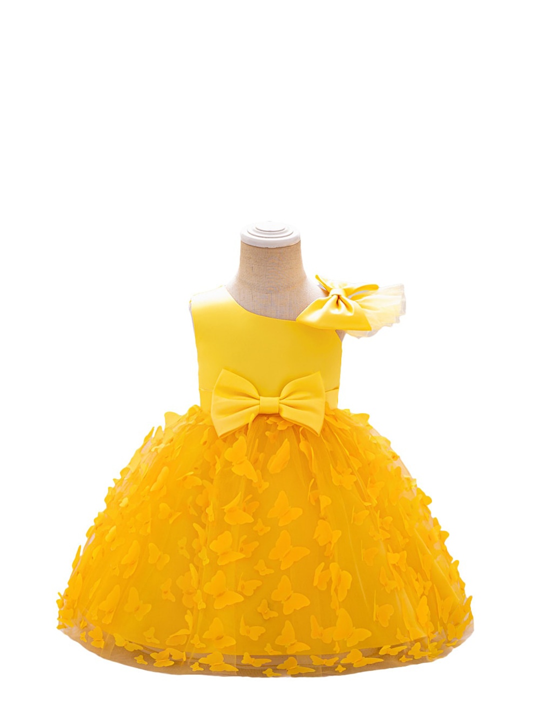 

StyleCast x Revolte Sleeveless Applique Balloon Dress, Yellow