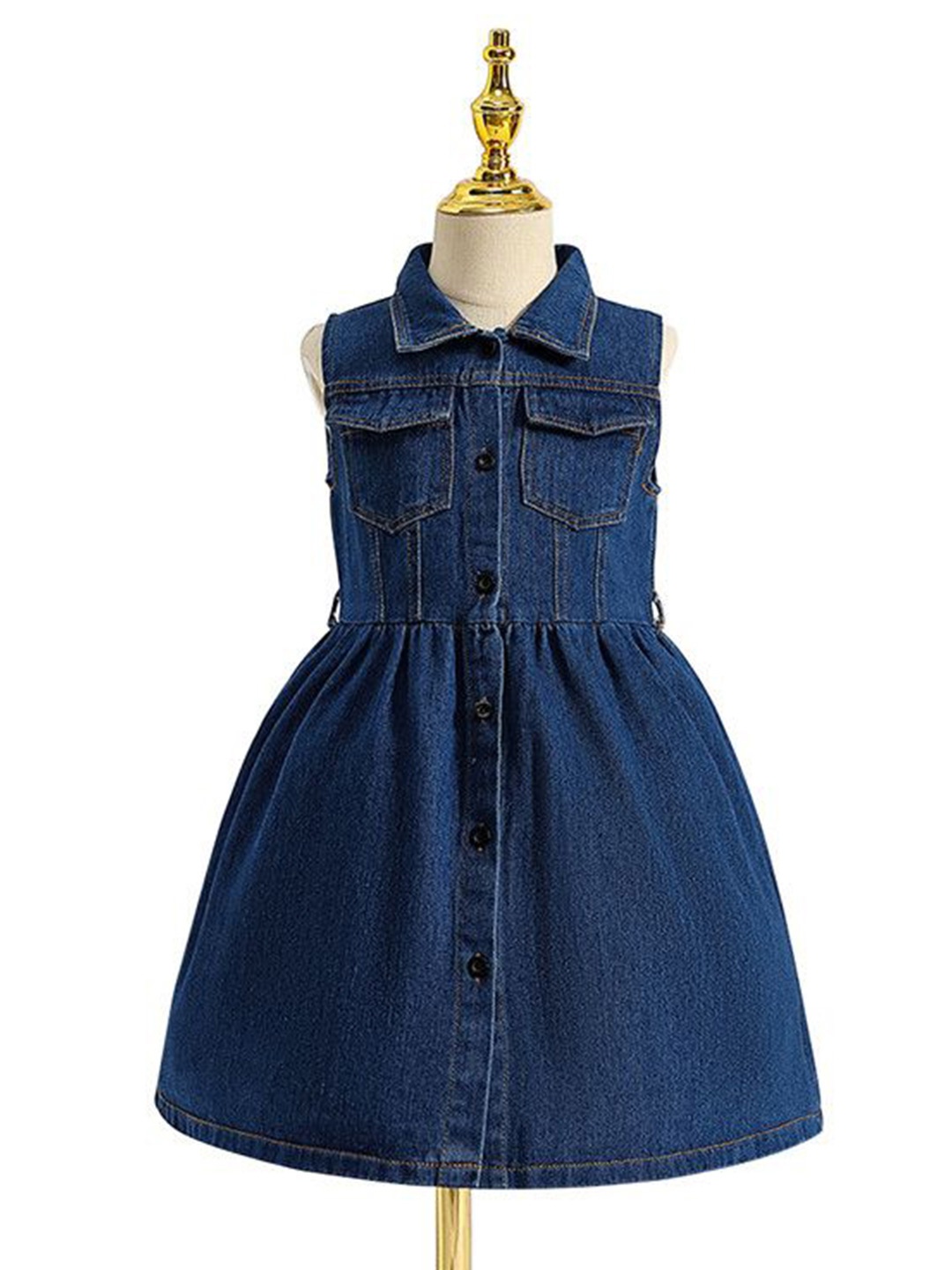 

StyleCast x Revolte Girls Shirt Midi Dress, Blue