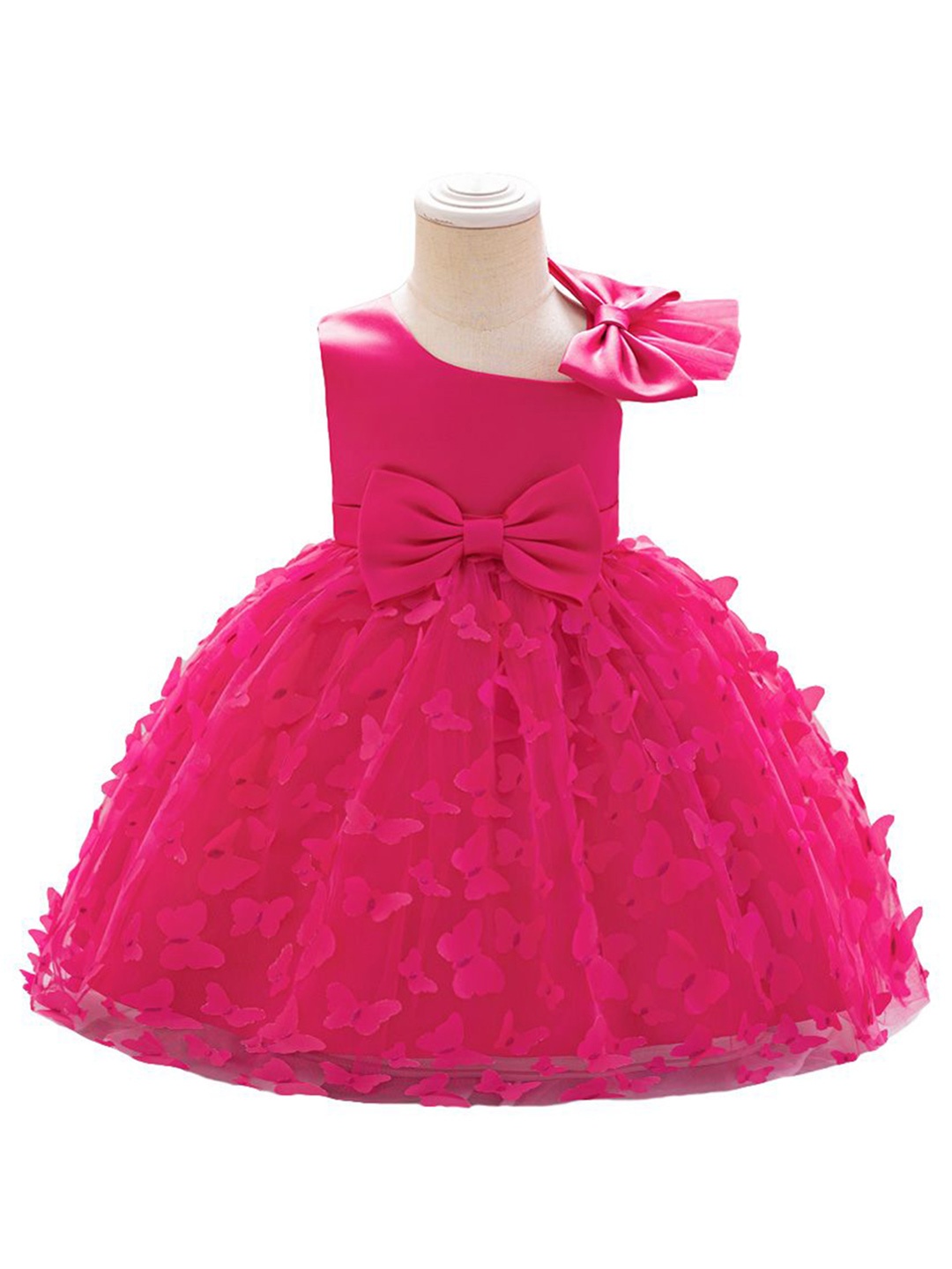 

StyleCast x Revolte Girls Applique Fit & Flare Maxi Dress, Fuchsia