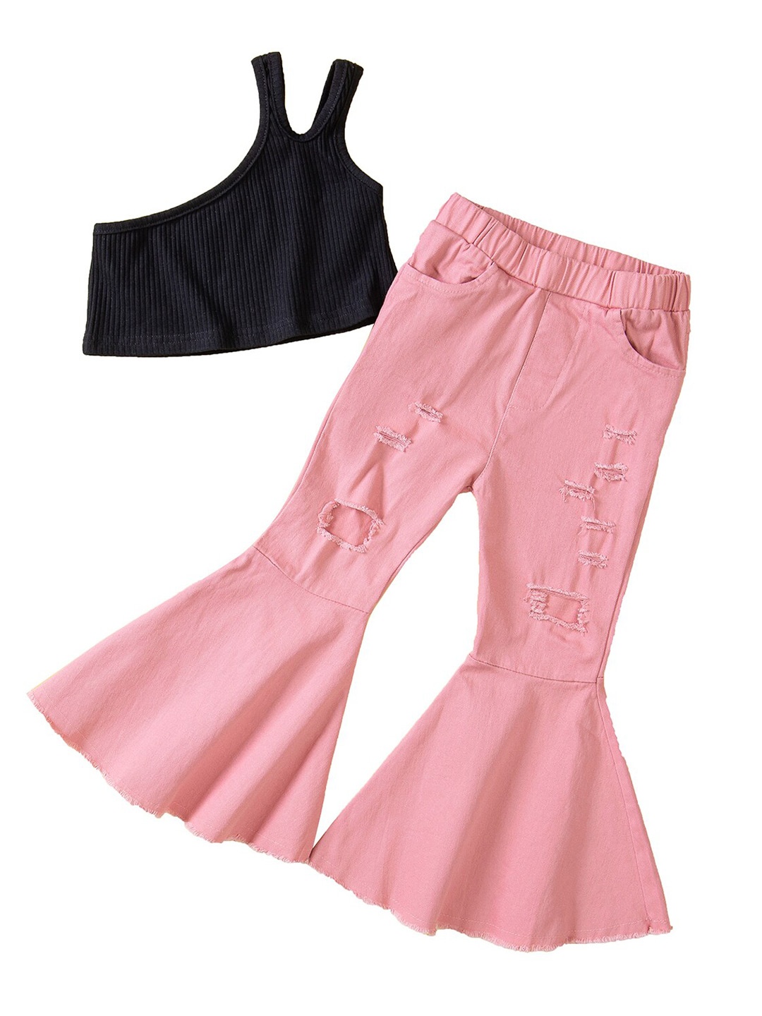

StyleCast x Revolte Girls Top with Palazzos, Black