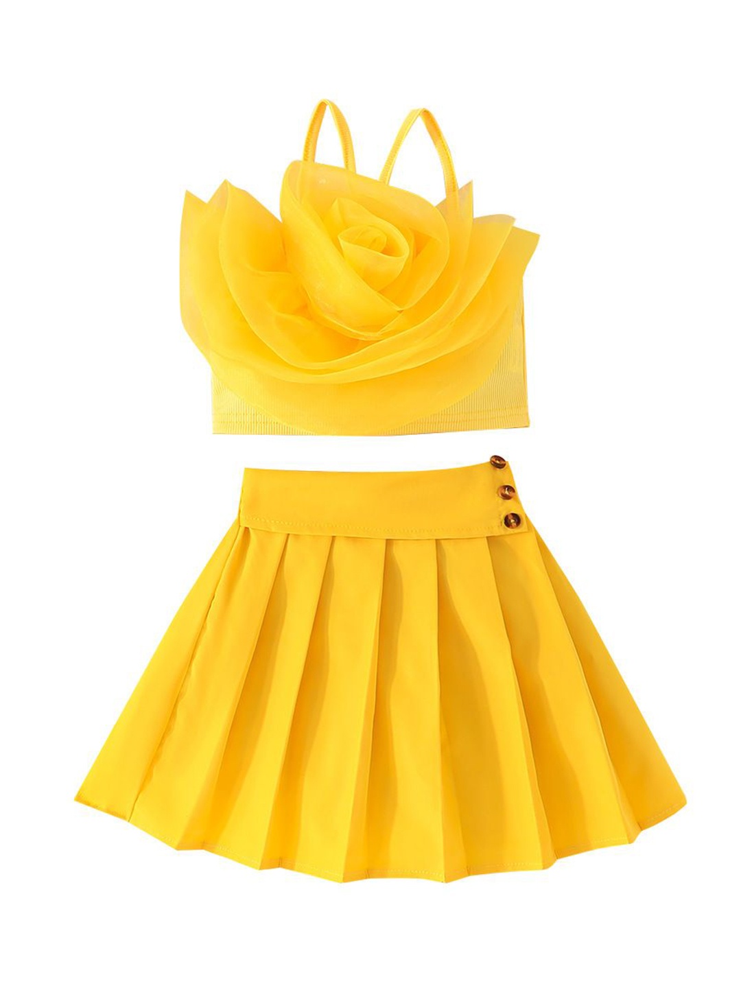 

StyleCast x Revolte Girls Top with Skirt, Yellow