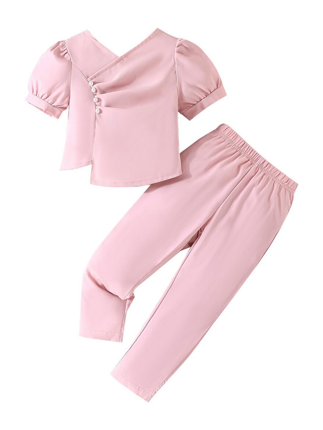 

StyleCast x Revolte Girls Top with Trousers, Pink
