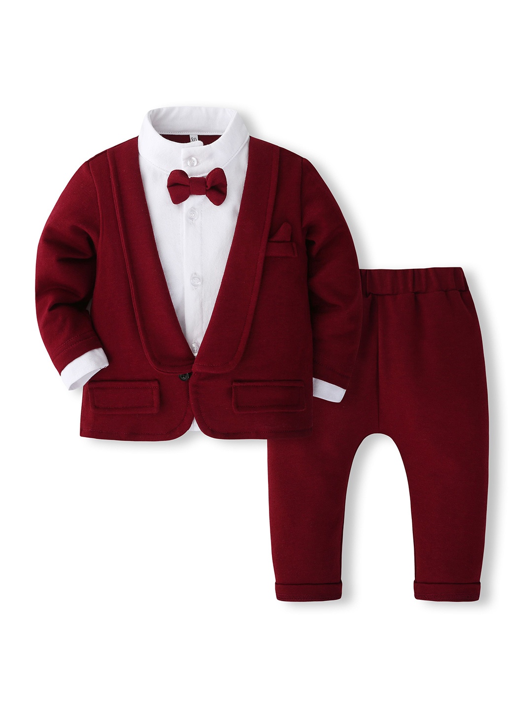 

StyleCast x Revolte Boys Shirt with Trousers, Maroon
