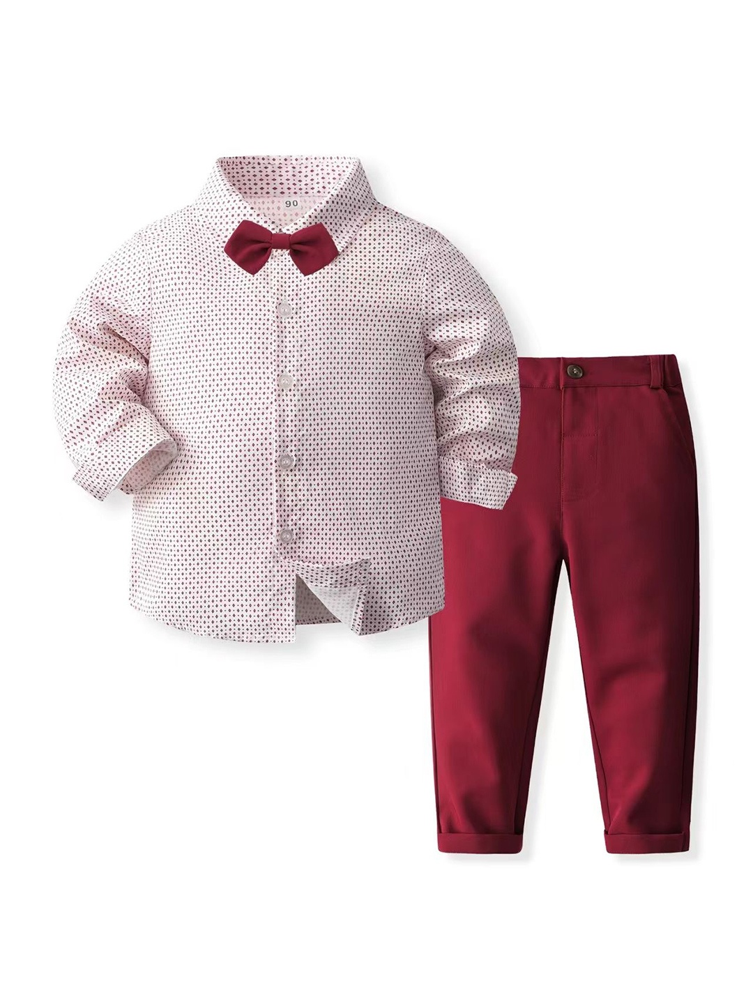 

StyleCast x Revolte Boys Printed Shirt with Trousers, Pink