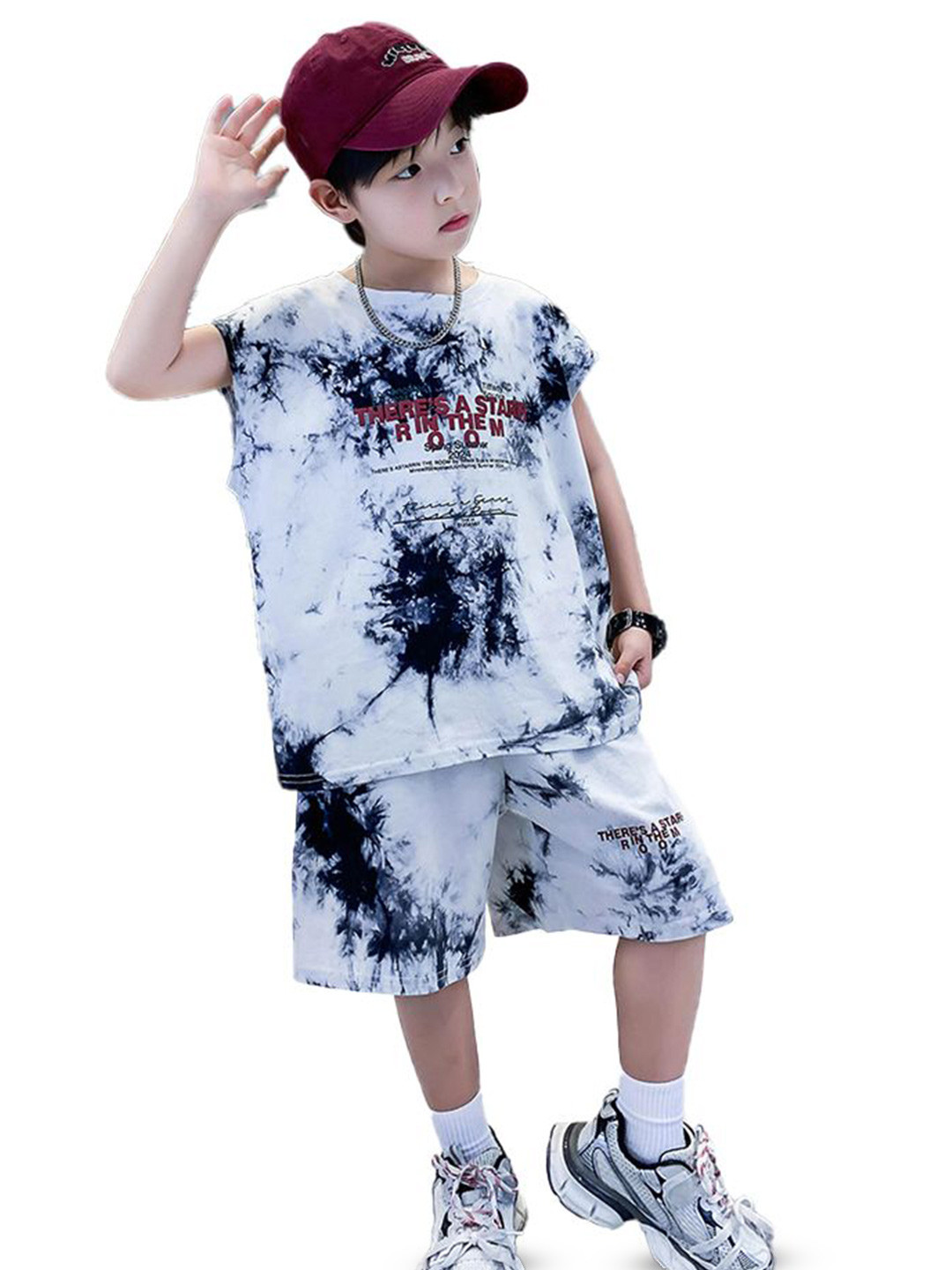

StyleCast x Revolte Boys Printed T-shirt with Shorts, White