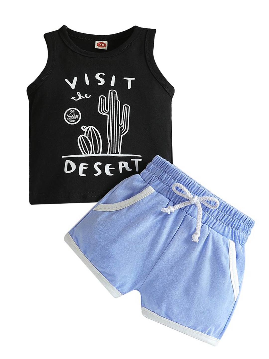 

StyleCast x Revolte Boys Printed Top with Shorts, Black