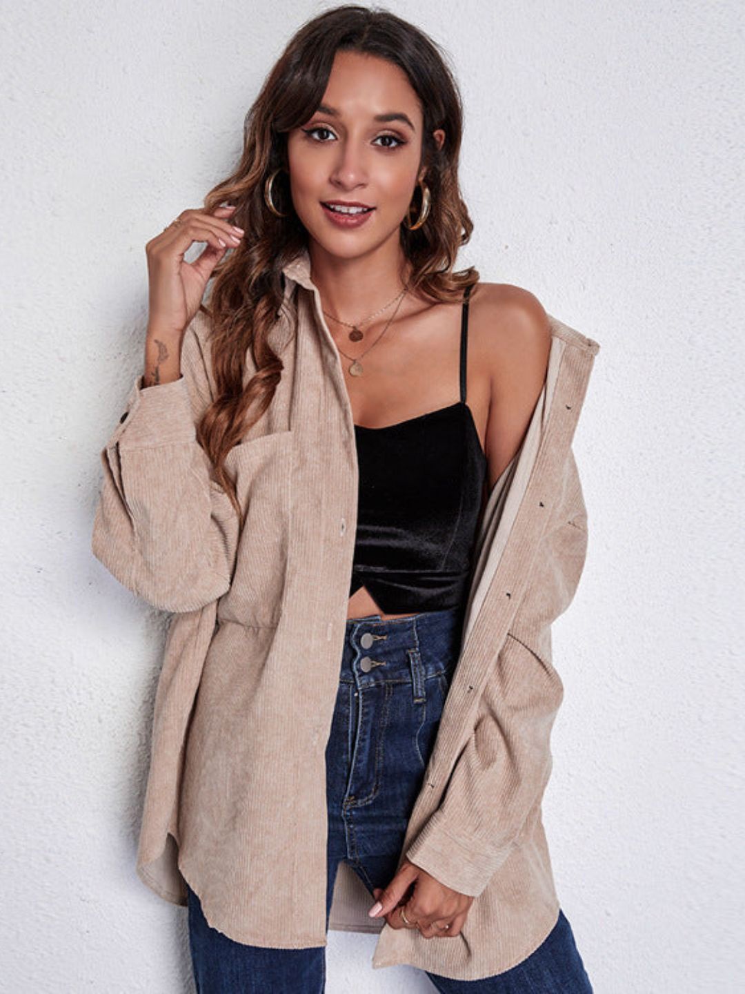 

4WRD by Dressberry Top, Khaki