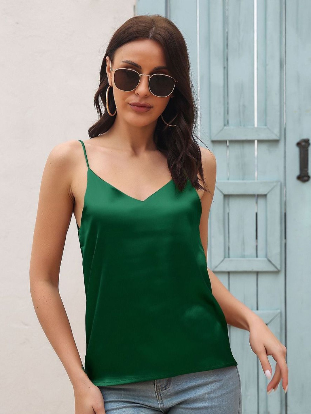 

4WRD by Dressberry Top, Green