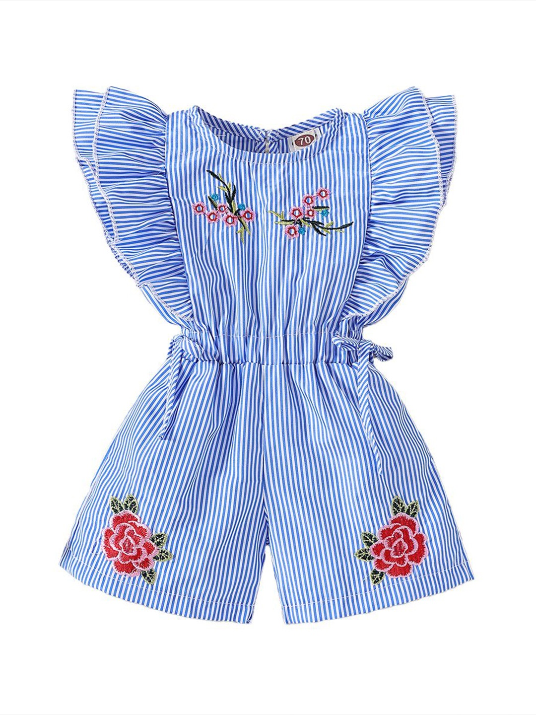 

StyleCast x Revolte Girls Striped Jumpsuit, Blue