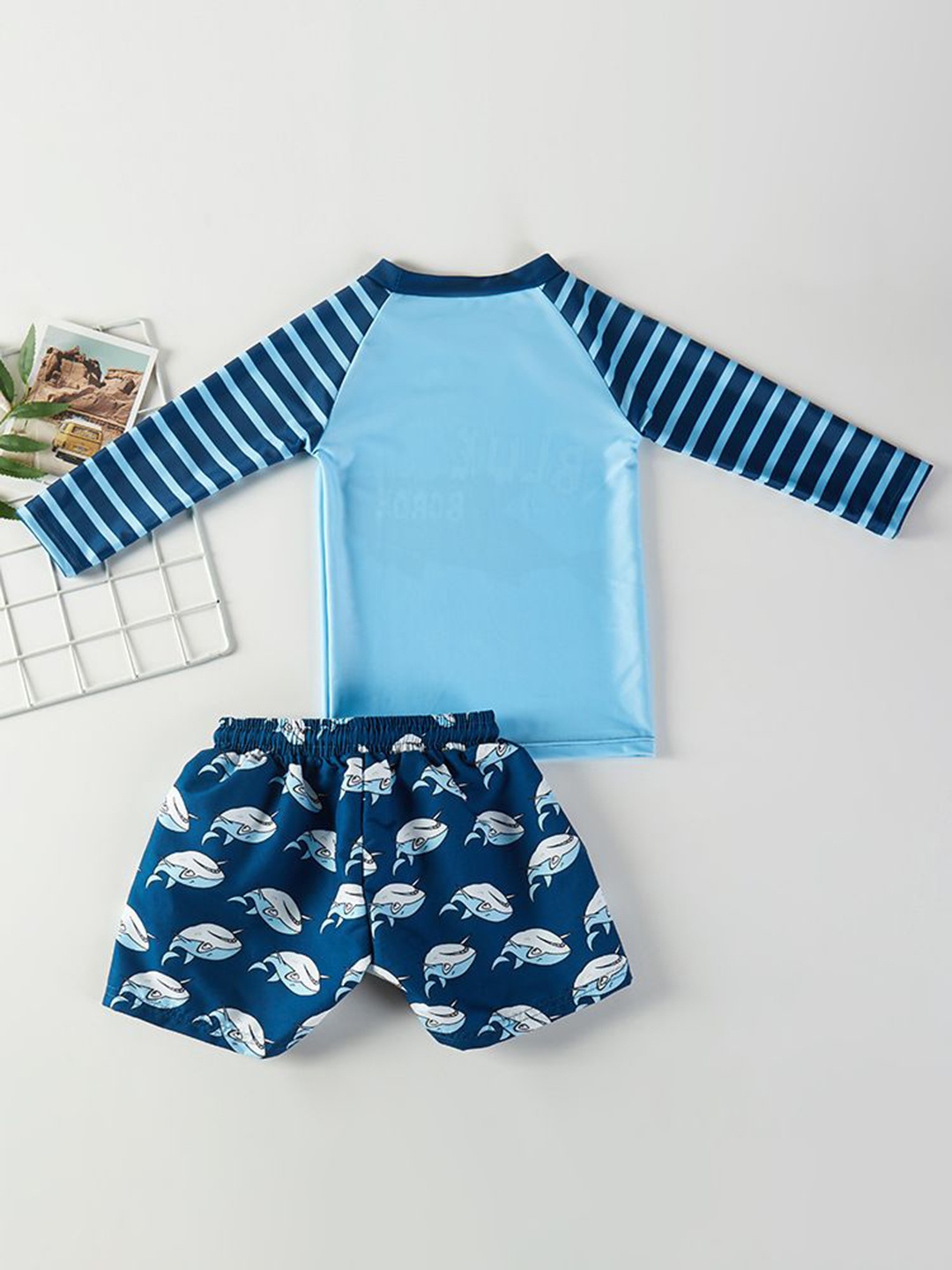 

StyleCast x Revolte Boys Printed Swimwear, Blue