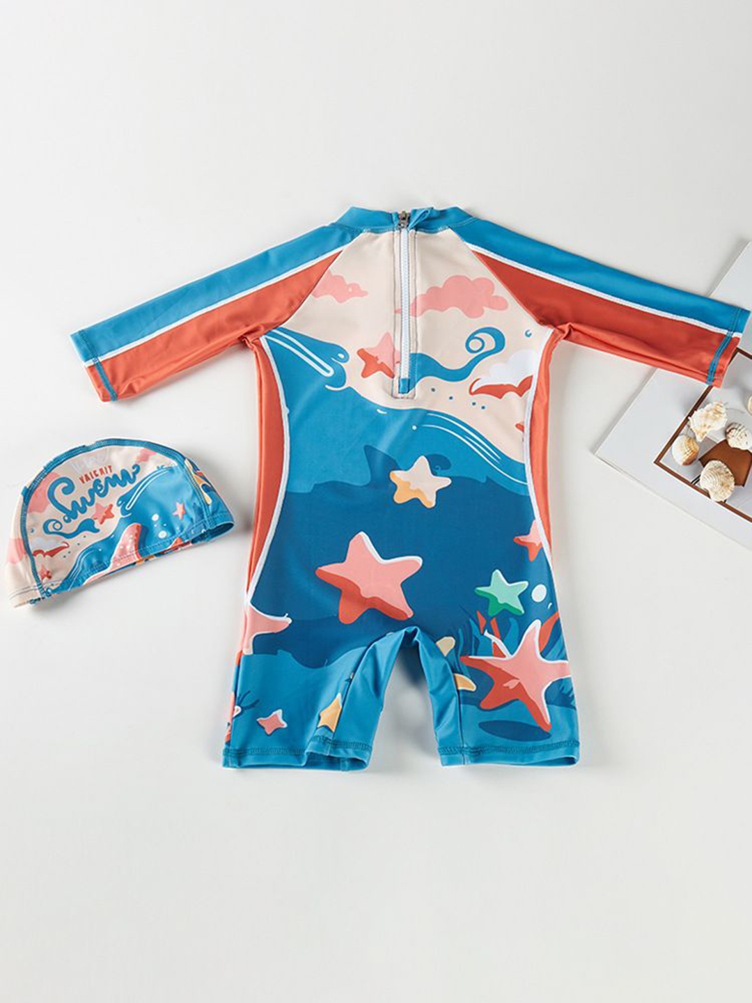 

StyleCast x Revolte Boys Printed Three Quarter Sleeve Leg suit, Red