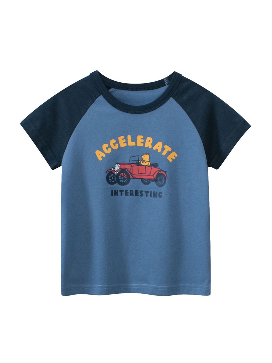 

StyleCast x Revolte Boys Typography Printed Applique T-shirt, Blue