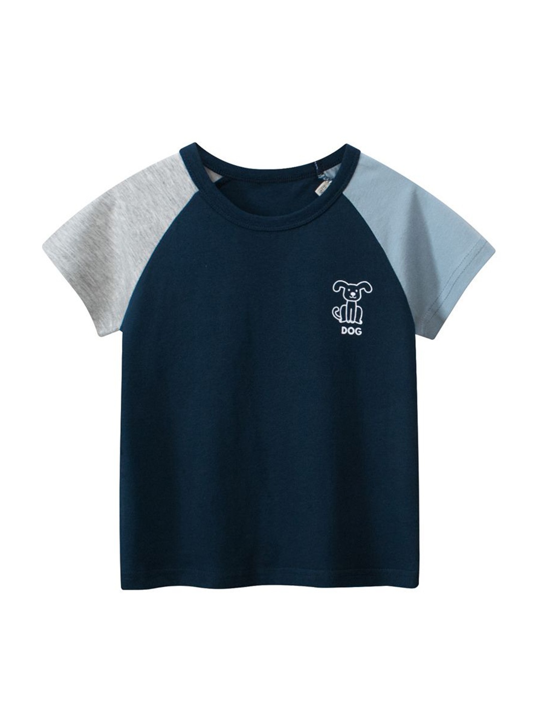 

StyleCast x Revolte Boys High Neck T-shirt, Navy blue