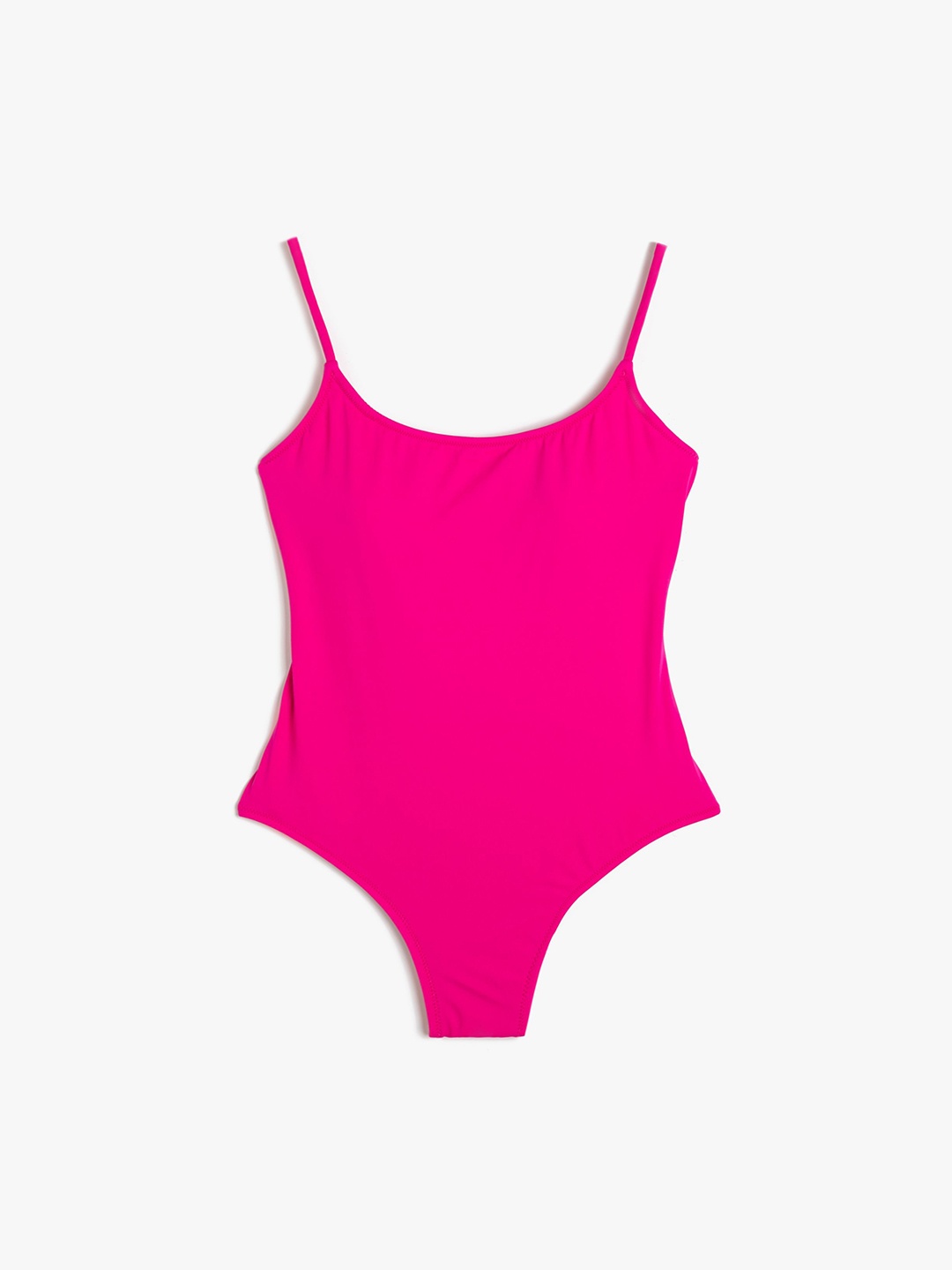 

Koton Round Neck Bodysuit, Fuchsia