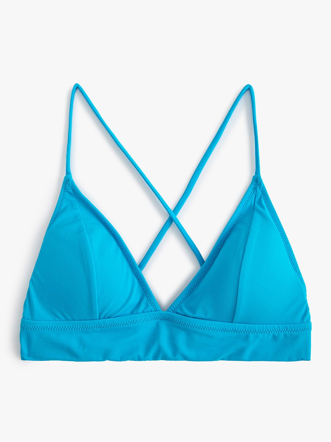 

Koton Solid Swim Bikini Bra, Turquoise blue