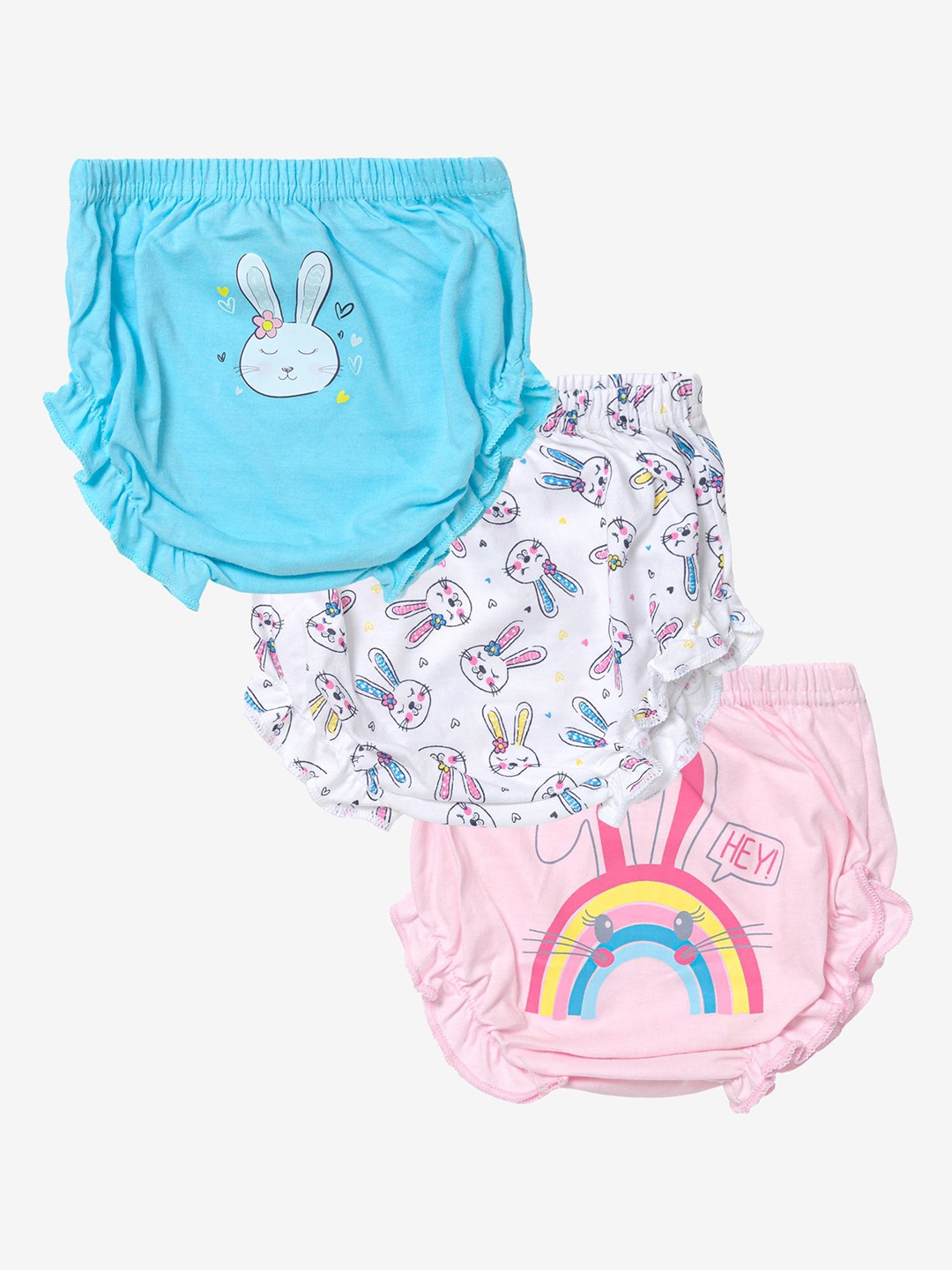 

Bodycare Girls Pack Of 3 Assorted Basic Briefs IIB1647-PK004, Blue