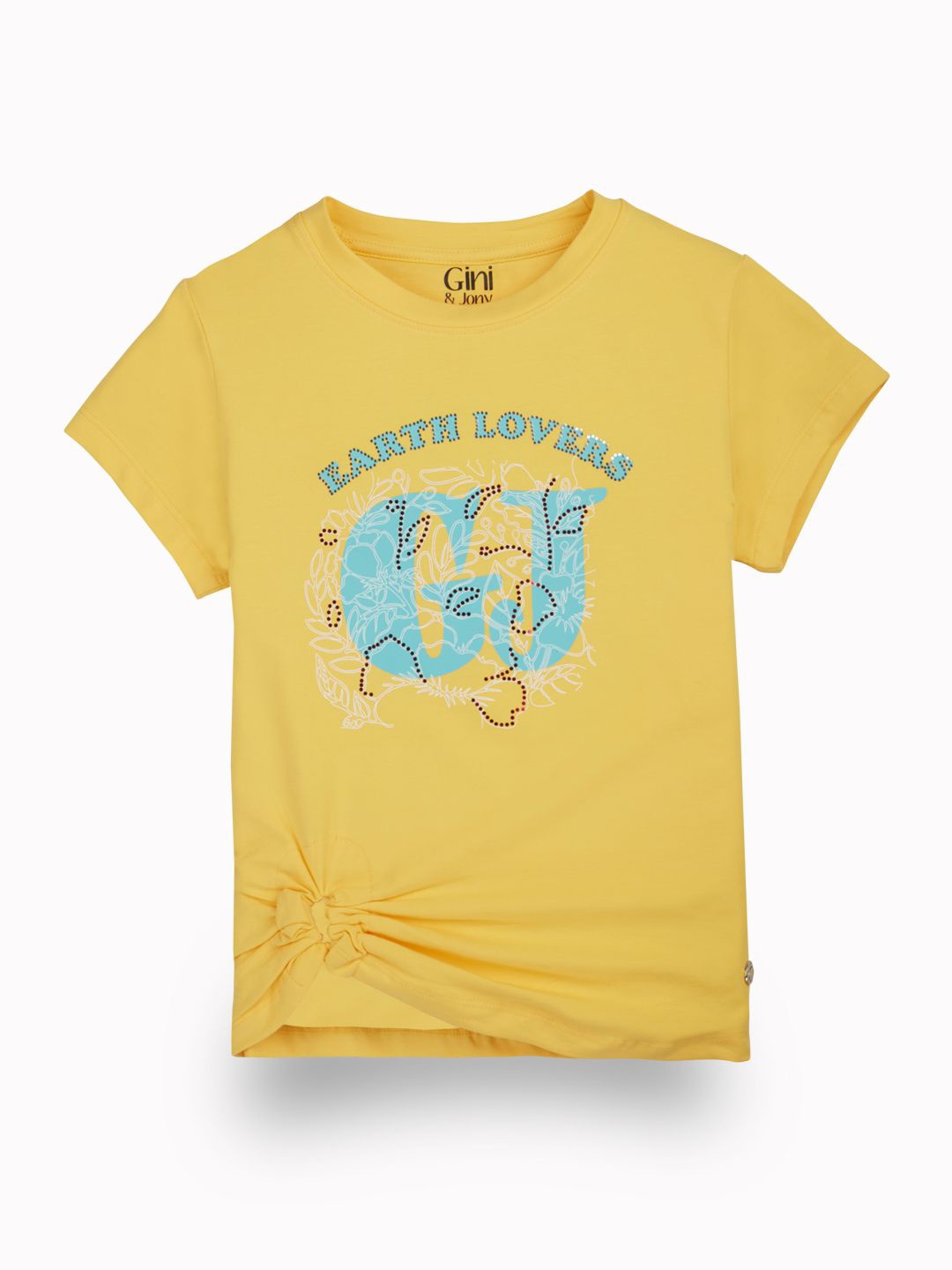 

Gini and Jony Print Cotton Top, Yellow