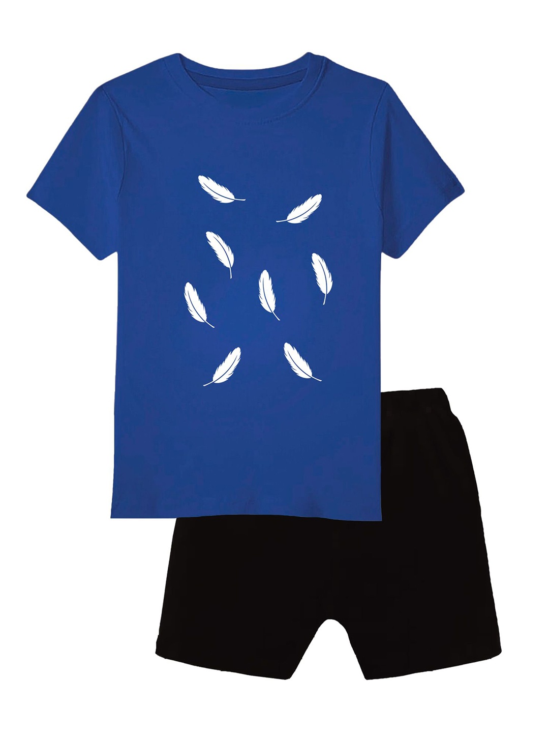 

CoolTees4U Boys Printed T-shirt with Shorts, Blue