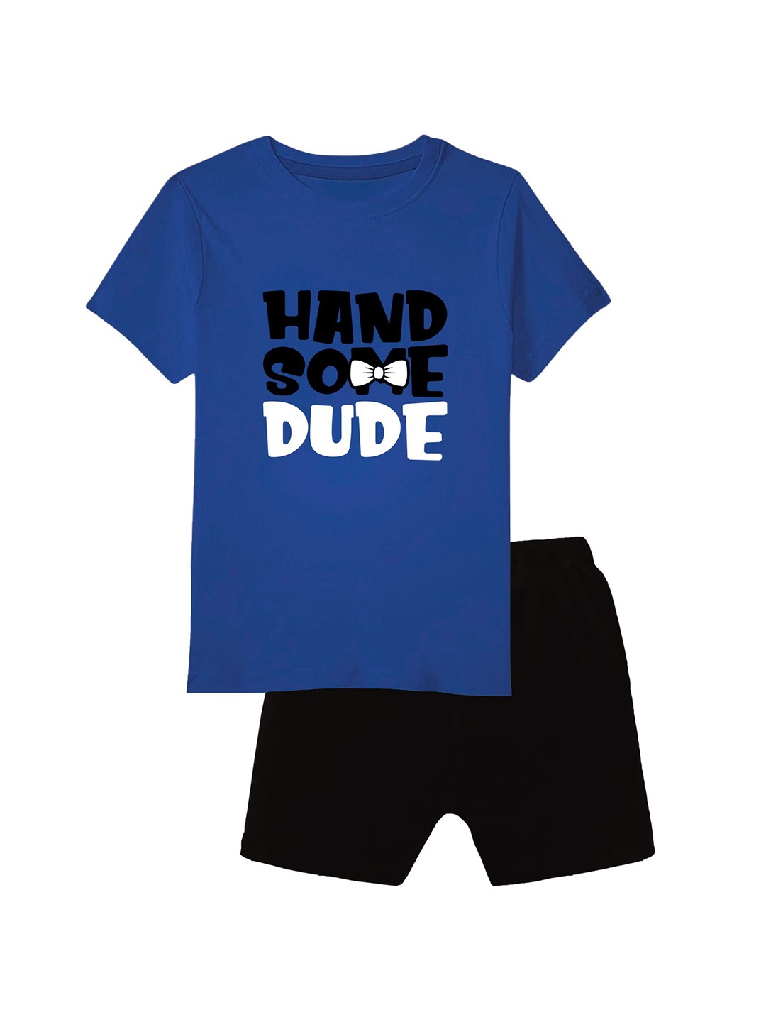 

CoolTees4U Boys Printed T-shirt with Shorts, Blue