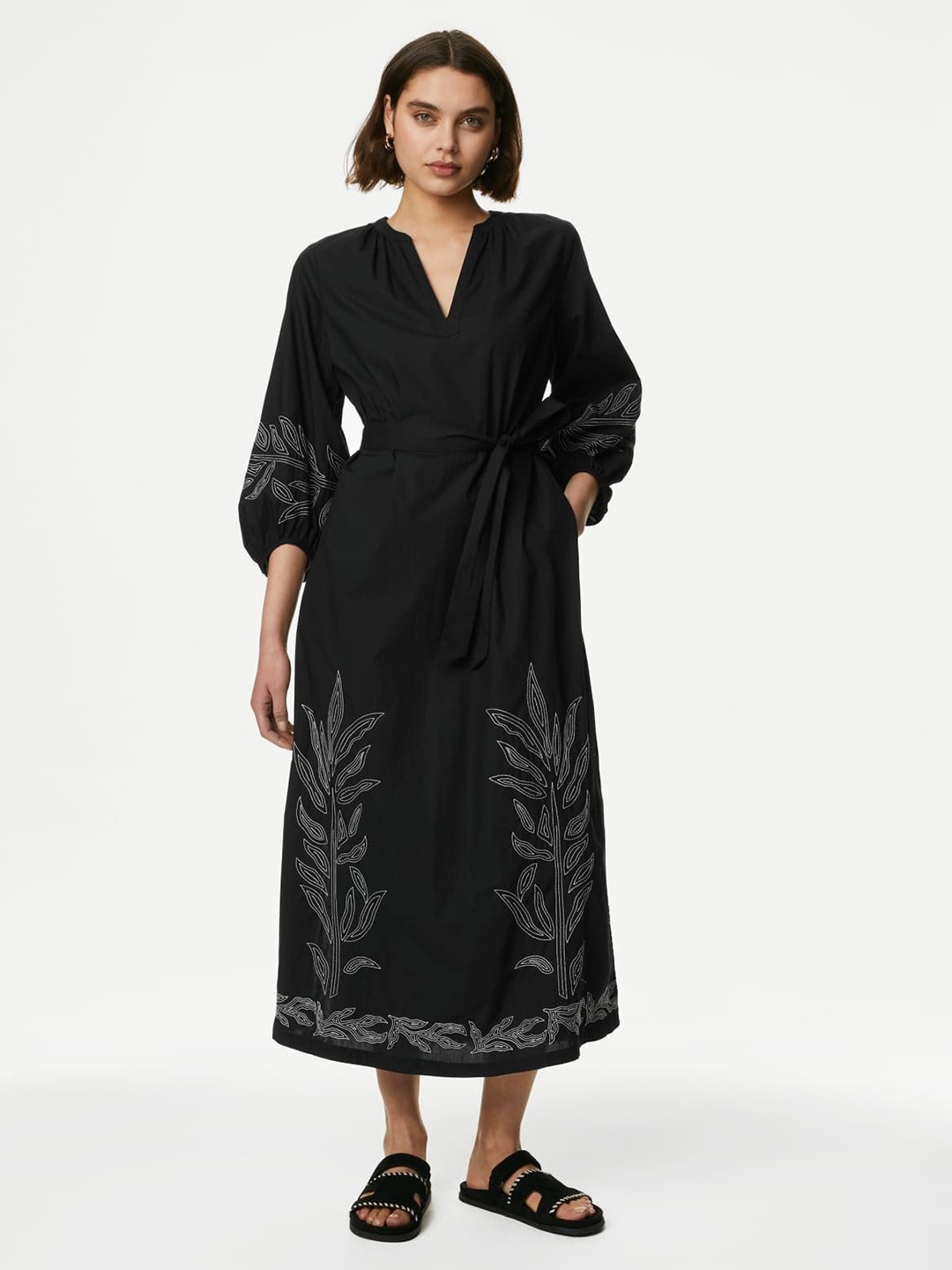 

Marks & Spencer Midi Dress, Black