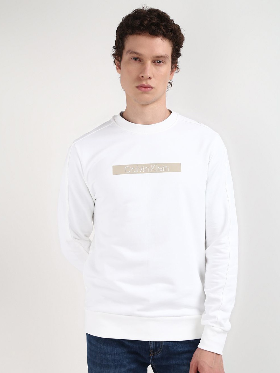 

Calvin Klein Jeans Men Printed Sweatshirt, White