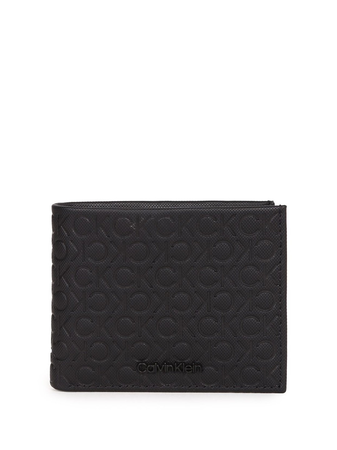 

Calvin Klein Men Textured Leather Two Fold Wallet, Black