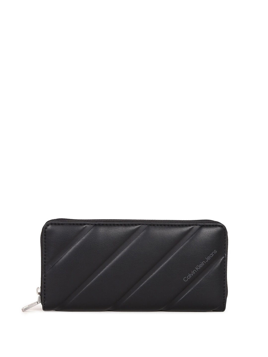 

Calvin Klein Women PU Zip Around Wallet, Black