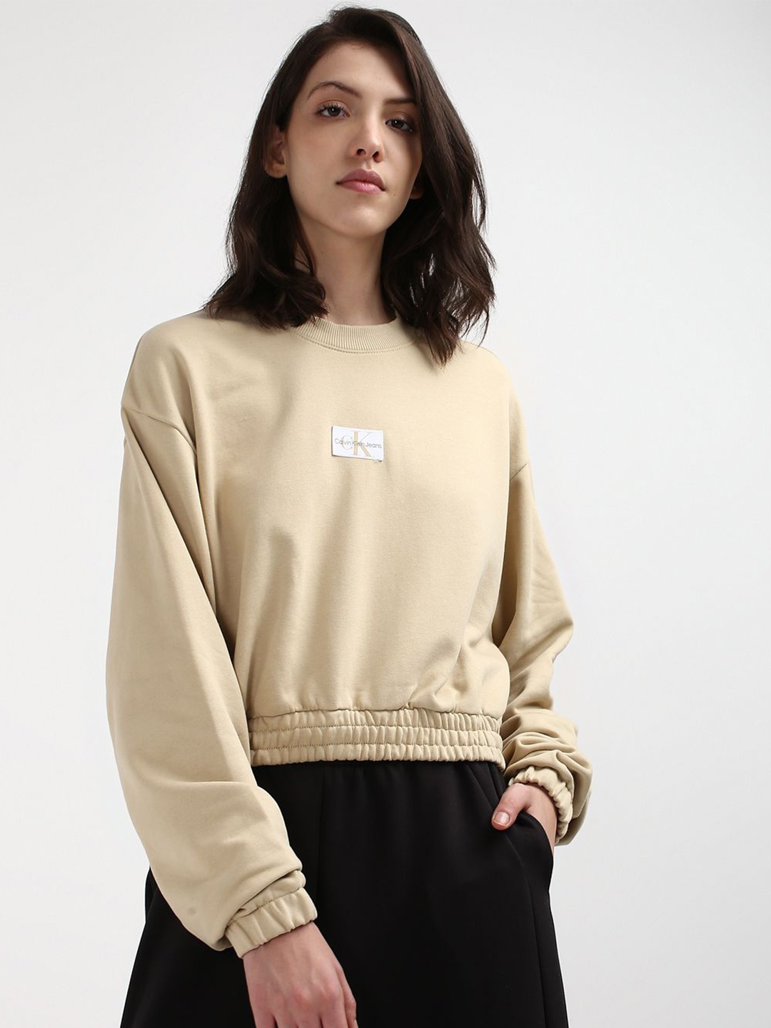 

Calvin Klein Jeans Women Sweatshirt, Brown