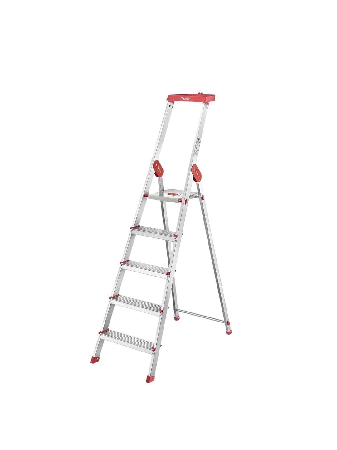 

Prestige Sliver Aluminum Step Ladder, Silver