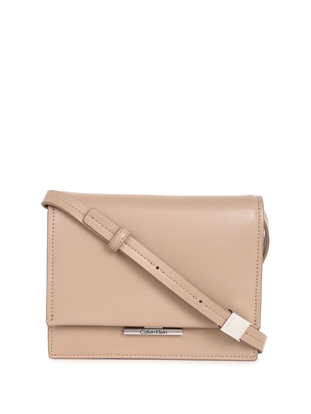 

Calvin Klein Structured Sling Bag, Beige